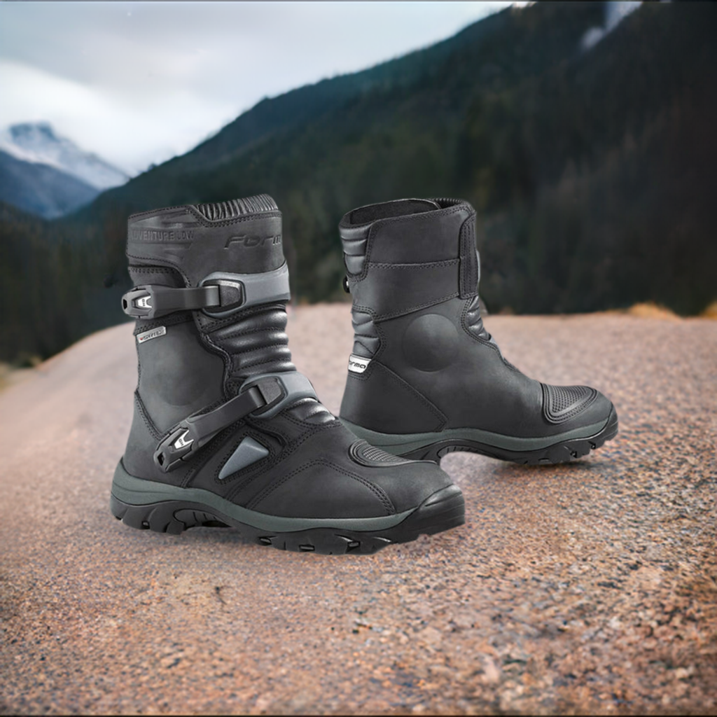 Forma Adventure Low motorcycle boots black touring waterproof adv gear Forma Boots Australia